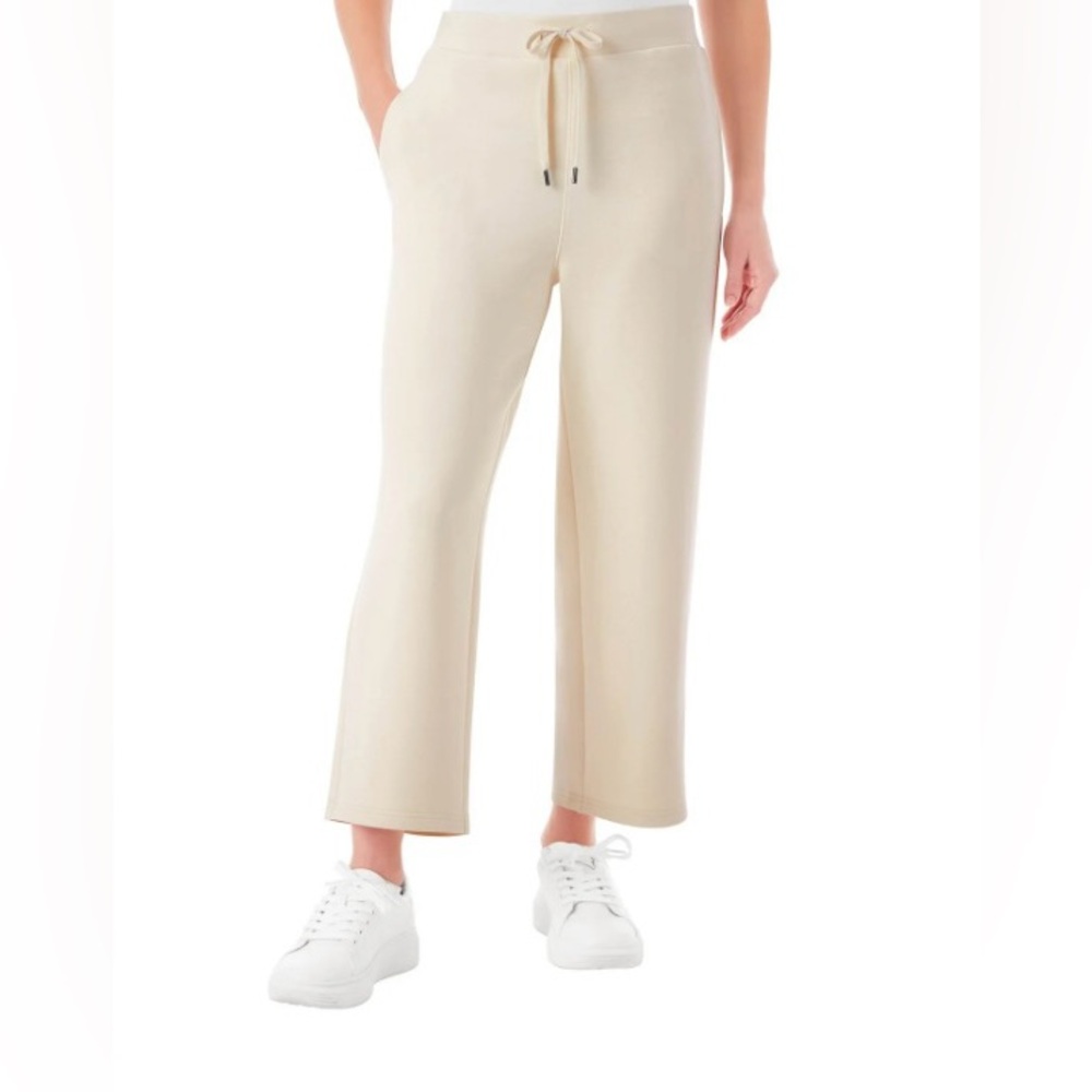 Member's Mark Soft Sandwash Cream Crop Pants Sz XXL NWT